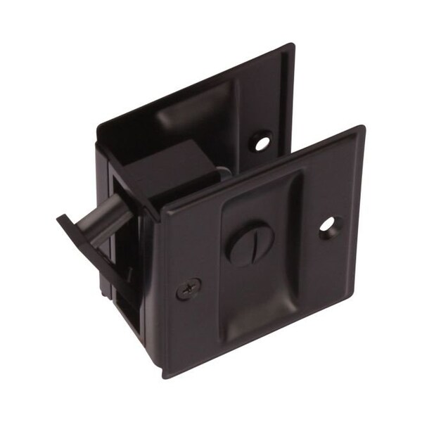 Pamex Privacy Square Style Sliding Door Lock Matte Black Finish - PF1910