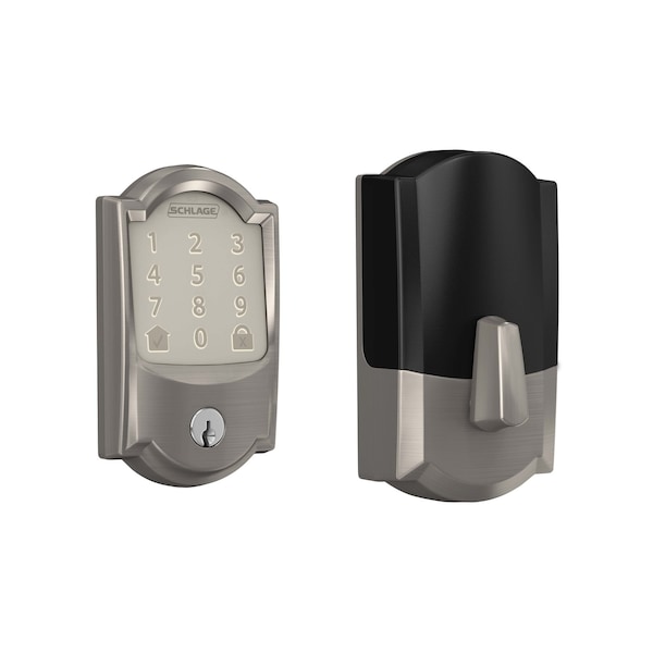 Schlage Schlage Encode Satin Nickel Metal Wifi Deadbolt - BE489WBVCAM619