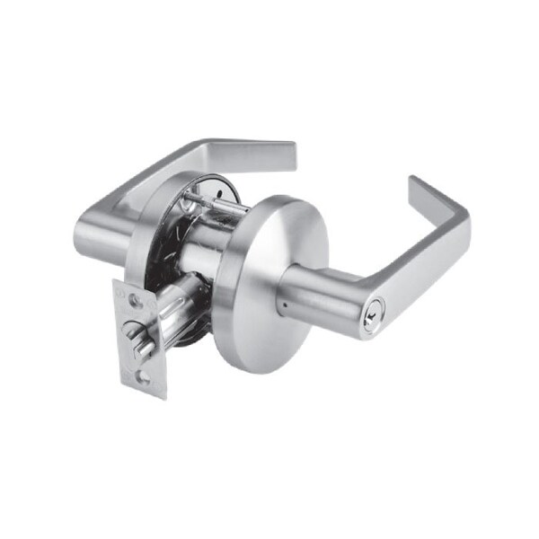 Dorma Grade 2 Cylindrical Lock, 70-Classroom, LR-Lever, C-Rose, Satin Chrome, 2-3/4 Inch Backset,  - C570-D-LRC-626