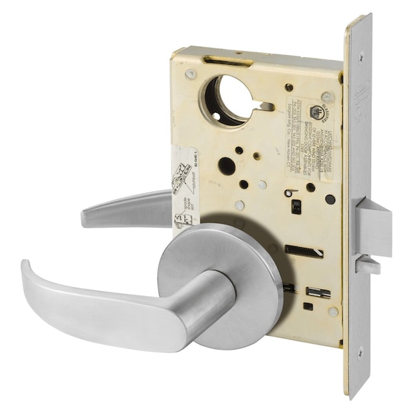 Sargent Grade 1 Classroom Mortise Lock, P - Lever, O - Rose, Field Reversible, Less Cylinder, ASA Strike, Sa - LC-8237 OP 26D