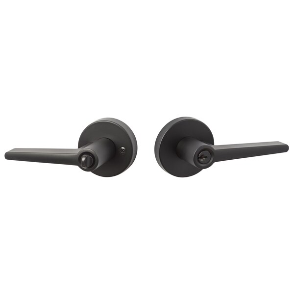 Sure-Loc Hardware Sure-Loc Hardware Basel Round Entry Lever, Flat Black - BS107-RD FBL