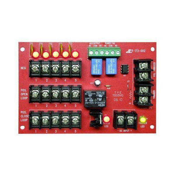 Seco-Larm Power Distribution module with power failure supervision. 5 Outputs, 1.1A each, PTC Fuses - SLM-PD-5PAQ