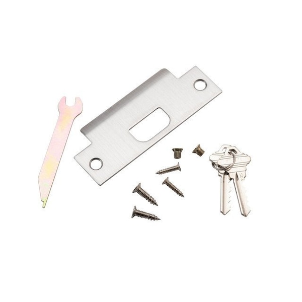 Trans Atlantic Co. Heavy-Duty Brushed Chrome Grade 1 Commercial Classroom Door Lever/Handle with Lock and IC Core - DL-LHV70IC-US26D