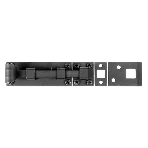 Acorn Mfg Acorn Matte Black Forged Iron Square Bolt - ALBBP