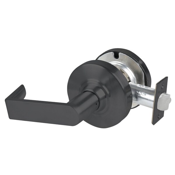 Schlage Grade 1 Exit Lock, Rhodes Lever, Non-Keyed, Matte Black Finish, Non-Handed - ND25D RHO 622
