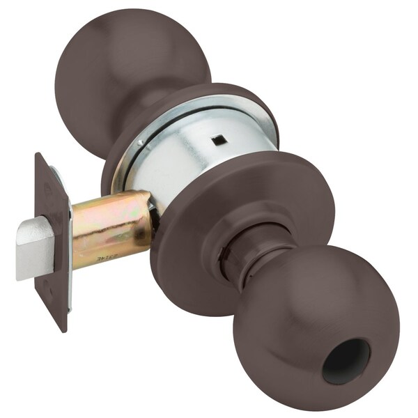 Schlage Grade 2 Backplate Communicating Cylindrical Lock, Orbit Knob, Conventional Less Cylinder, Oil-Rubbed - A79LD ORB 613