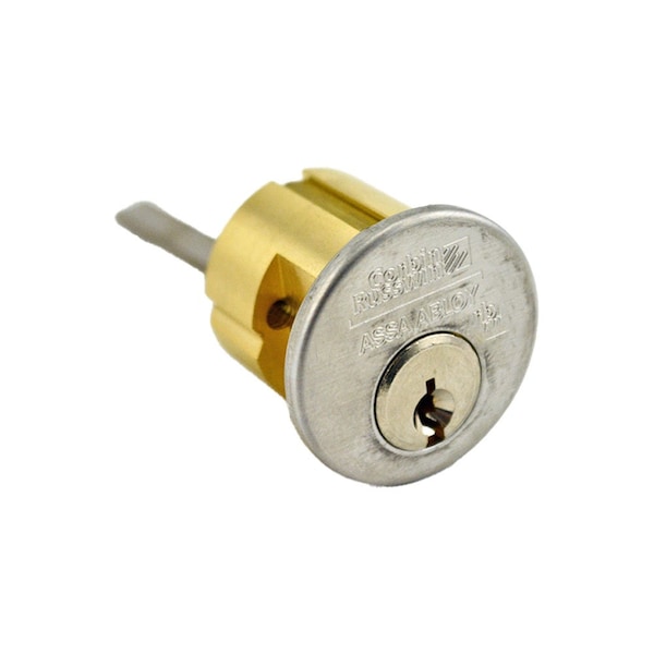Corbin Russwin Conventional 6 Pin Rim Cylinder with 2" Tailpiece and 59B1 Keyway Satin Chrome - CR300020062659B1