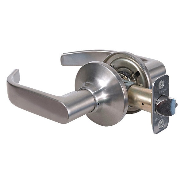 Master Lock Lever Lockset, Satin Nickel, Return Style - RL0415BOX