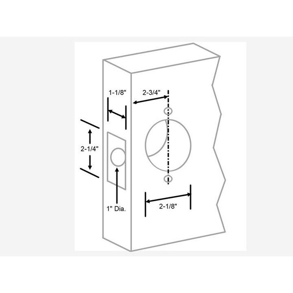 Trans Atlantic Co. LSV Saturn Standard Duty Brushed Chrome Grade 2 Commercial Cylindrical Privacy Bed/Bath Door Handle with Lock - DL-LSV40-US26D