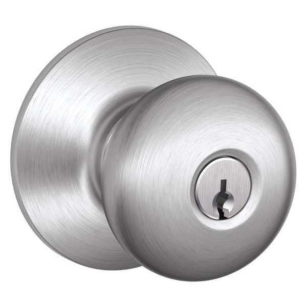 Schlage Knob Lockset, Mechanical, Entrance, Grd. 2 - F51A PLY 626 KD