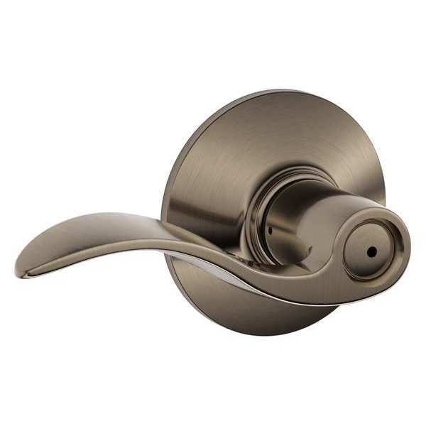 Schlage Antique Pewter Privacy Lever Lockset, Accent - F40 ACC 620