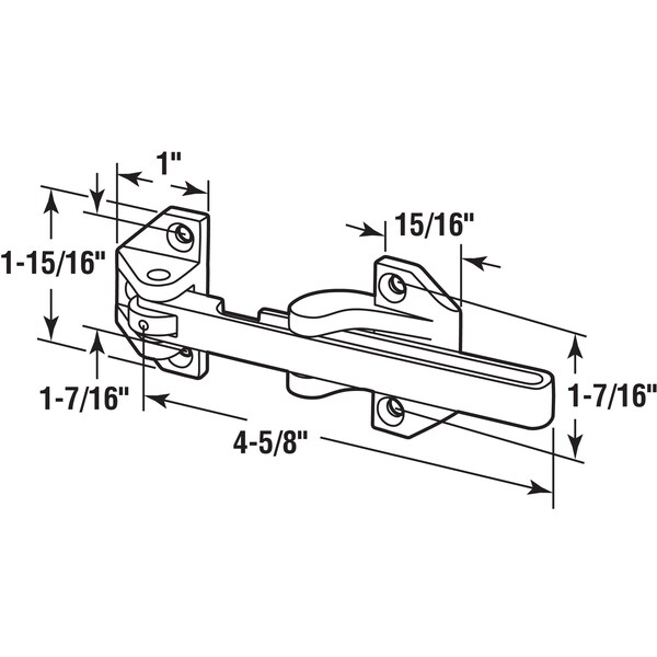 Prime-Line Door Guard, Heavy Duty with Screws, Classic Bronze Finish - U 11464