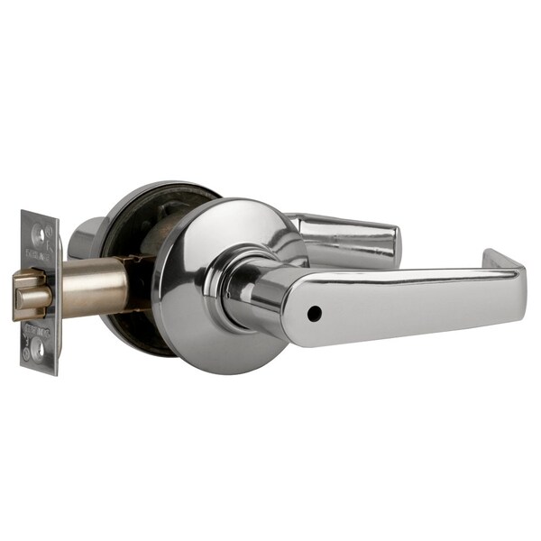 Schlage Grade 2 Tubular Lock, Privacy Function, Non-Keyed, Saturn Lever, Bright Chrome Finish, Non-Handed - S40D SAT 625