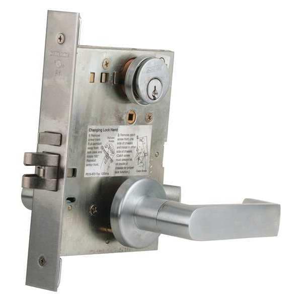 Schlage Lever Lockset, Mechanical, Entrance, Grd. 1 - L9050P 06A 626 C123