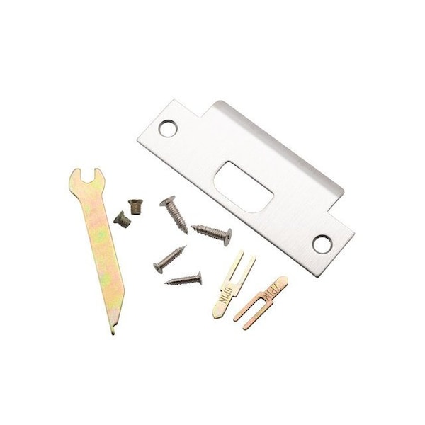 Trans Atlantic Co. Heavy Duty Brushed Chrome Grade 1 Commercial Cylindrical Classroom Door Handle with Lock - DL-LHV70-US26D