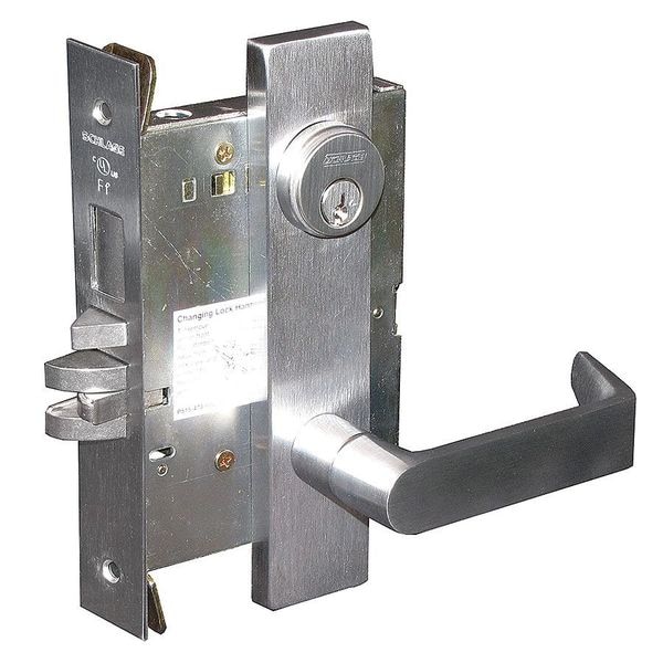 Schlage Lever Lockset, Mechanical, Entrance, Grd. 1 - L9453P 06L 626 C123