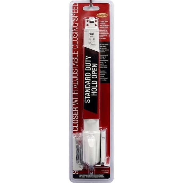 Larson Larson 5035248 Grade-3 Standard Duty Aluminum Pneumatic Door Closer; White - 5035248