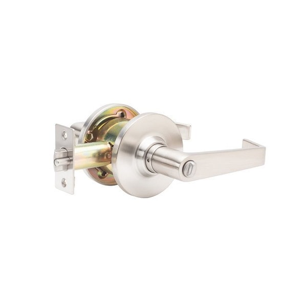 Global Door Controls GLC Series Brushed Chrome Grade 3 Commercial/Residential Entry Door Handle with Lock - GLC-5151L-626