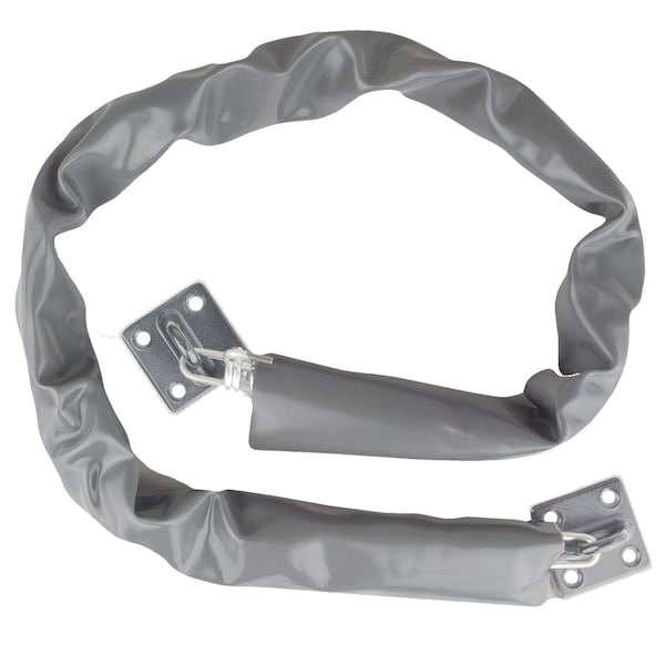 Trans Atlantic Co. Brushed Chrome Heavy-Duty Adjustable Chain Guard - GH-1631-US26D