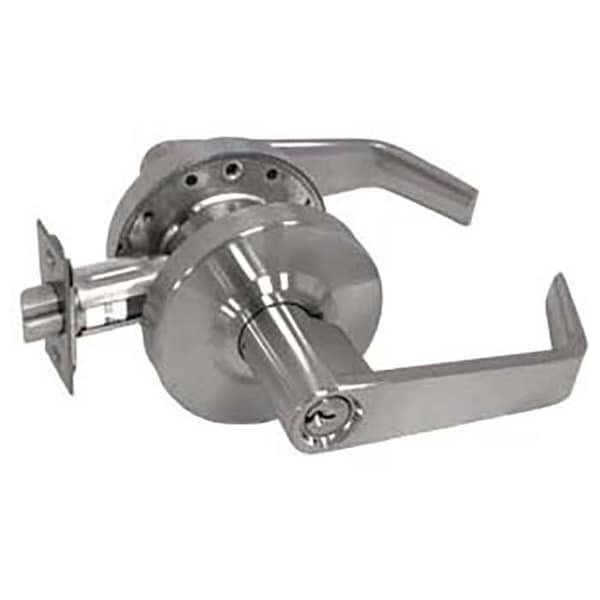 Tell Grade 2 Cylindrical Lock, Entry, Lever, Satin Chrome, 2-3/4 Inch Backset, SFIC Less Core-Small - L2053-IC-26D