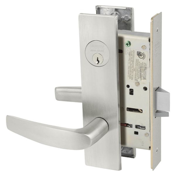 Sargent Grade 1 Classroom Mortise Lock, B - Lever, LW1 - Escutcheon, Field Reversible, Conventional Cylinder - 8237 LW1B 32D