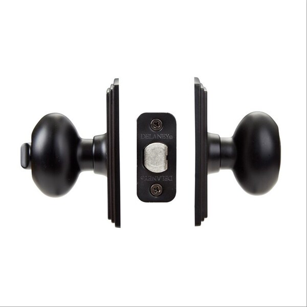 Delaney Hardware Italian Collection Canova Edged Oil-Rubbed Bronze Keyed Entry Door Knob - 360507
