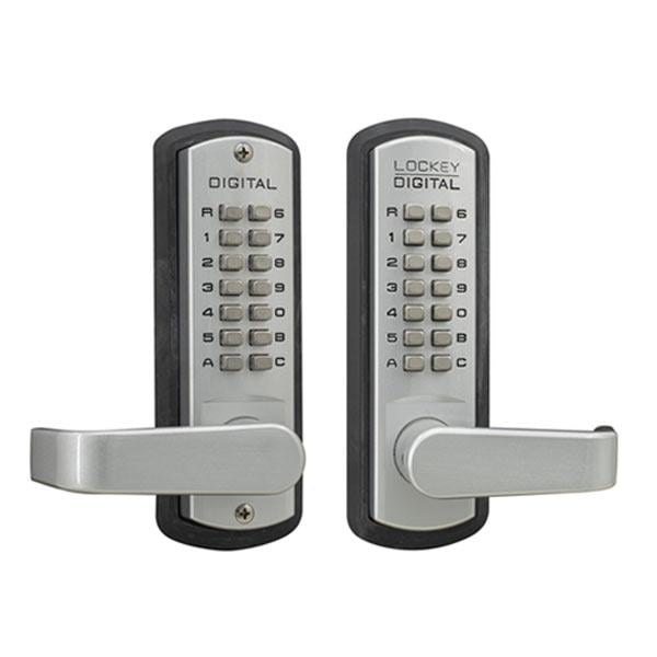 Lockey Lockey: 3835 Mechanical Keyless Passage Double Combination Lever Lock - LK-3835-DC-SC