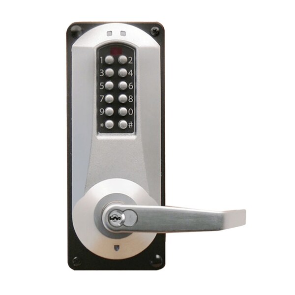 Dormakaba E-Plex 5086 Entry/Egress Back to Back Mortise Lock, 100 Access Codes, 3,000 Audit Events, Medeco/Yal - E5086MWL-626-41