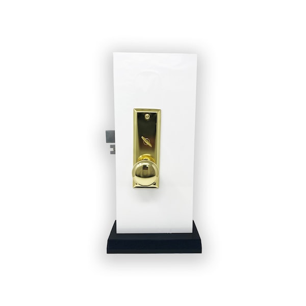 Premier Lock Brass Mortise Entry Left Hand Door Lock Set w/2.75 in. Backset, 2 SC1 Keys and Wide Face Plate-Hex - ML02