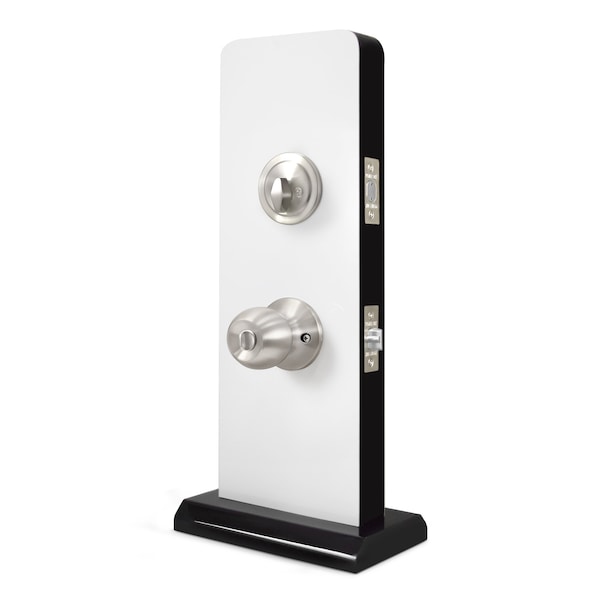 Premier Lock Entry Door Knob Combo Lock Set with Deadbolt Set of 6, Keyed Alike, Stainless Steel, 6PK - ED03-6
