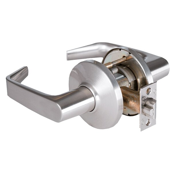Best Grade 1 Patio Cylindrical Lock, 15 Lever, D Rose, Non-Keyed, Satin Chrome Finish, 4-7/8-in ANSI Stri - 9K30P15DS3626