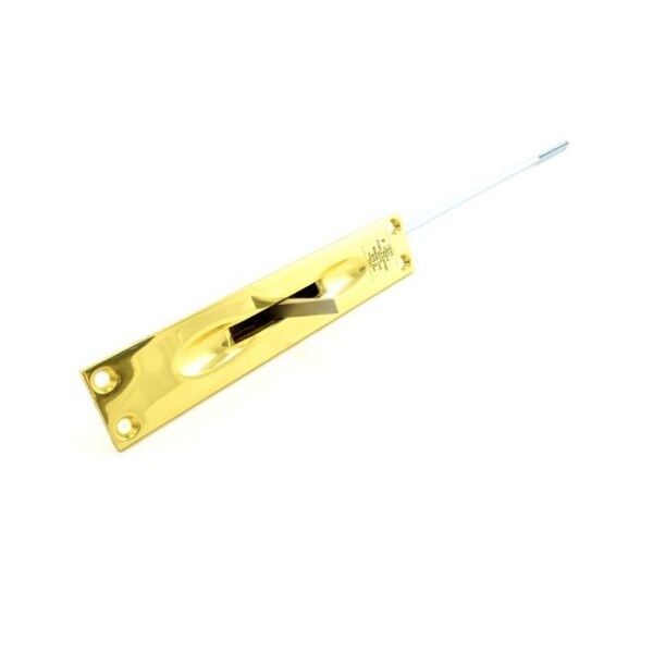 Trimco UL Manual Flush Bolt for Metal Doors Bright Brass 12" - 3915.605