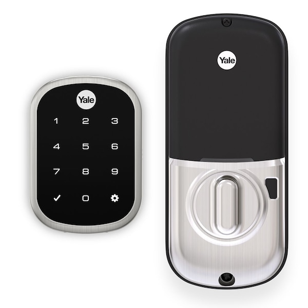 Yale Real Living Key Free Assure Touchscreen Deadbolt with Z-Wave Satin Nickel Finish - YRD256ZW2619