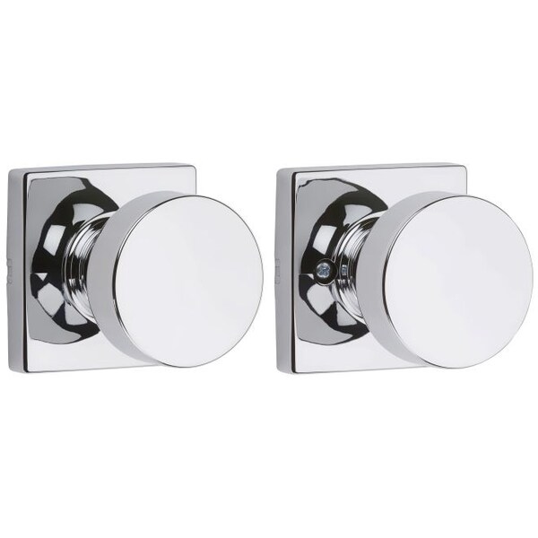 Kwikset Pismo Knob w/Square Rose Passage Lock - 720PSKSQT-26