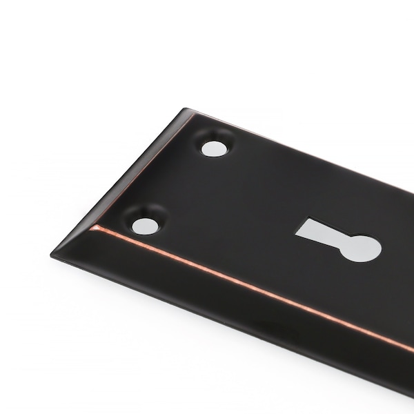 Prime-Line Mortise Keyed Lock Set with Glass Knob, Fits Doors with 2-3/8 In. Backset - E 28337