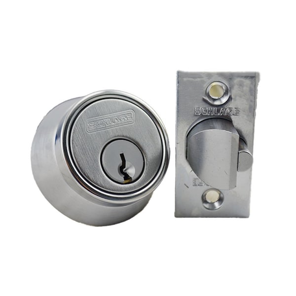 Schlage Commercial Schlage Commercial B250P626 Single Cylinder 6 Pin Deadlatch Deadbolt C Keyway 12103 Latch 10001 - B250P626
