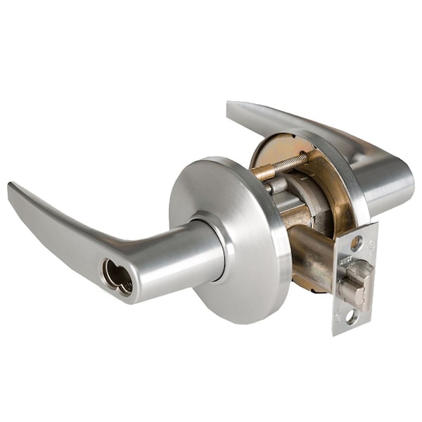 Best Grade 1 Institutional Cylindrical Lock, 16 Lever, D Rose, SFIC Less Core, Satin Chrome Finish, 4-7/8 - 9K37W16DS3626