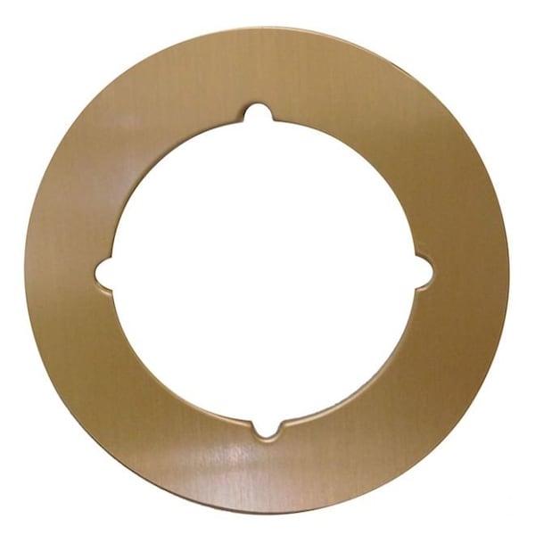 Don-Jo 3-1/2" Scar Plate with 2-1/8" Hole and Through Bolt Knotches - SP135612