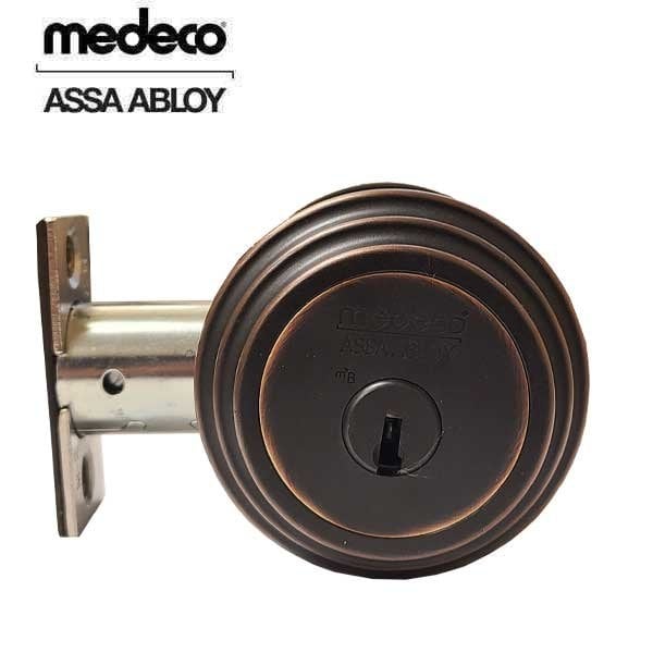 Medeco 5-PIN SNGL CYL RESIDENTIAL BILEVEL KEY CONTROL DEADBOLT DL KWY KEYED DIFFERENT 2-3/4 X 1 BOL - 11JR504-10-DLT