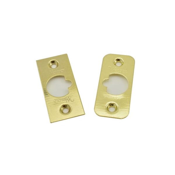 Weslock Dual Option 2-3/4" Dead Latch for Interconnected Satin Brass - 15142X4-SL