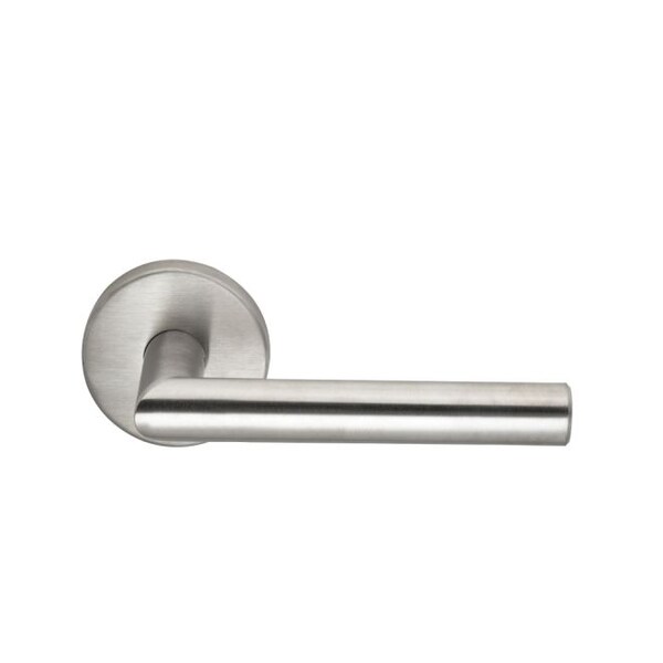 Omnia Stainless 12 Lever Priv 2-3/8" BS Full Lip 1-3/8" Door Satin SS - 12/00F.PR32D