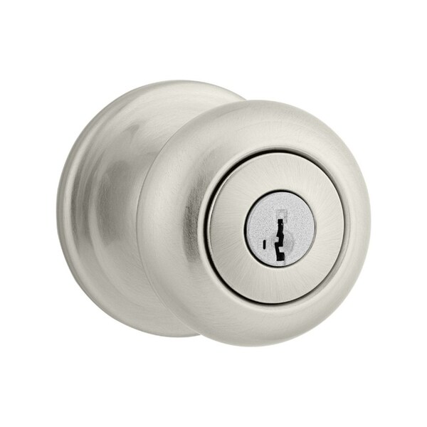 Kwikset Kwikset SmartKey Juno Satin Nickel Entry Door Knob KW1 1-3/4 in. - 97402-736