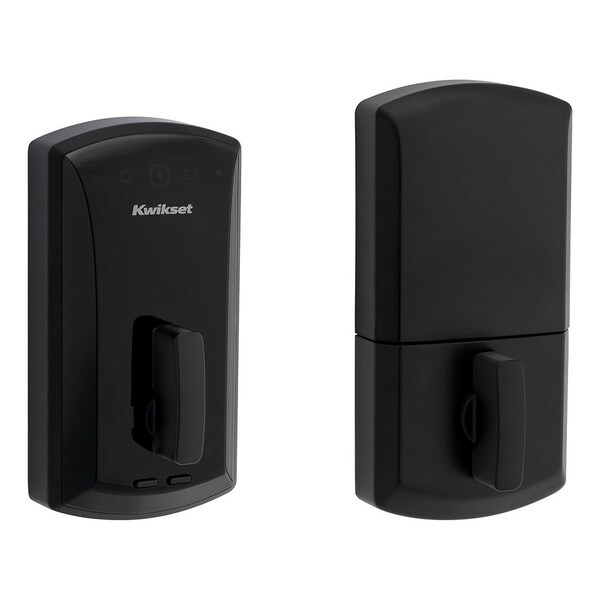 Kwikset 20 Min UL Unite Electronic Smart MF Deadbolt with 4 Way Backset and Round Corner and 5303 Round - 1000-514.FD.4L.STRKP.KS