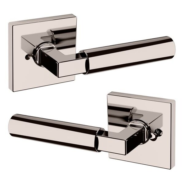 Baldwin Estate Baldwin Preconfigured L029 Lever with R017 Rose Privacy Lock with 2-3/8in Backset and Full Lip - L029055PRIV
