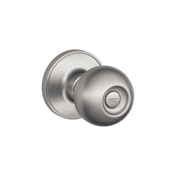 Schlage J Dexter Series Privacy Lock Corona Knob with 16254 Latch and 10101 Strike Satin Stainless Steel Finish - J40 CNA 630