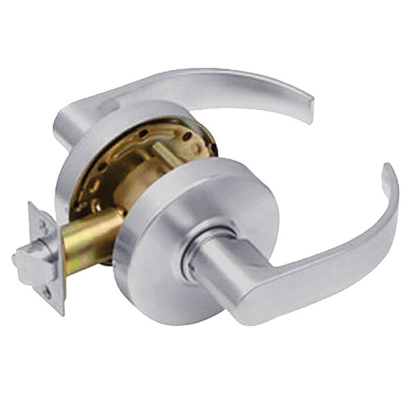 Arrow Lock Grade 2 Passage Cylindrical Lock, Broadway Lever, Non-Keyed, Satin Chrome Finish, Non-handed - RL01-BRR-26D