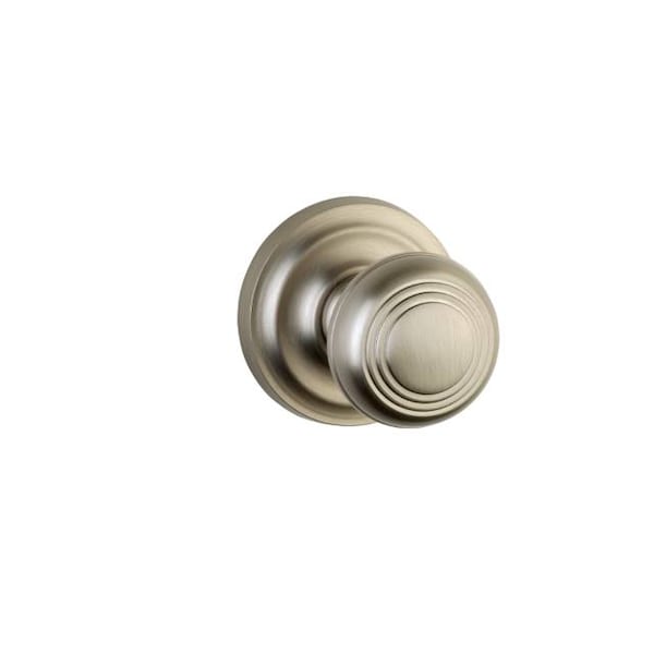 Omnia Knob 2-3/16" Rose Pass 2-3/8" BS T 1-3/8" Doors Satin Nickel 970 - 970/55.PA15
