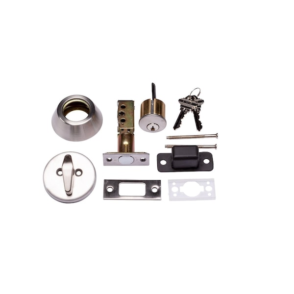 Trans Atlantic Co. 200 Series Grade 3 Stainless Steel Single Cylinder Tubular Deadbolt - DL-DB251-US32D