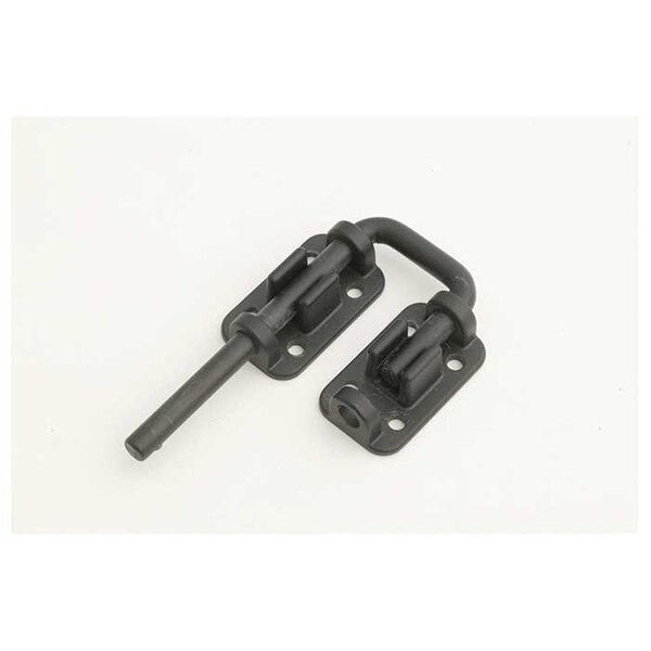 Harry Engerts Co Patio Door Drop-in Security Latch Bolt, Black Powder Coat, 1-1/4 Shackle Width - 10SDL-BK