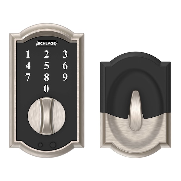 Schlage Schlage Satin Nickel Steel Touchscreen Deadbolt - BE375VCAM619